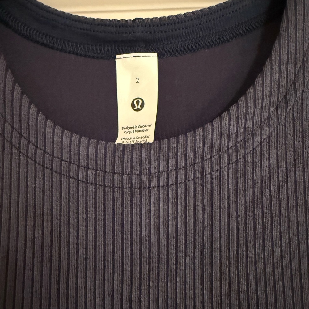 NWOT: Lululemon Sleeveless Ribbed Mini Dress - Picture 7 of 9